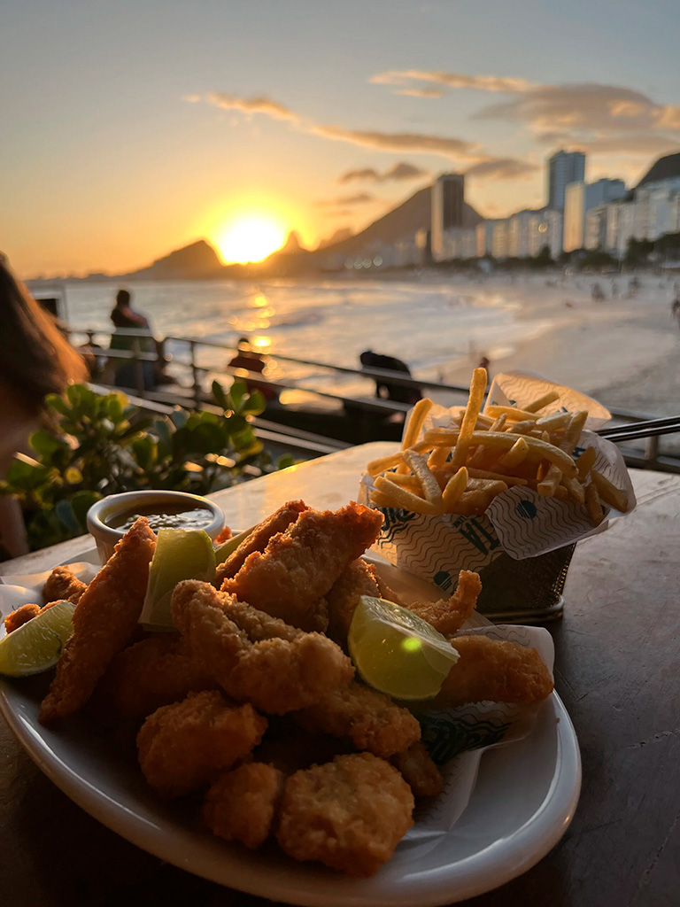 Vista – Quiosque Mureta do Leme – Rolé no Rio