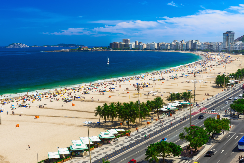 Copacabana,Beach,In,Rio,De,Janeiro,,Brazil